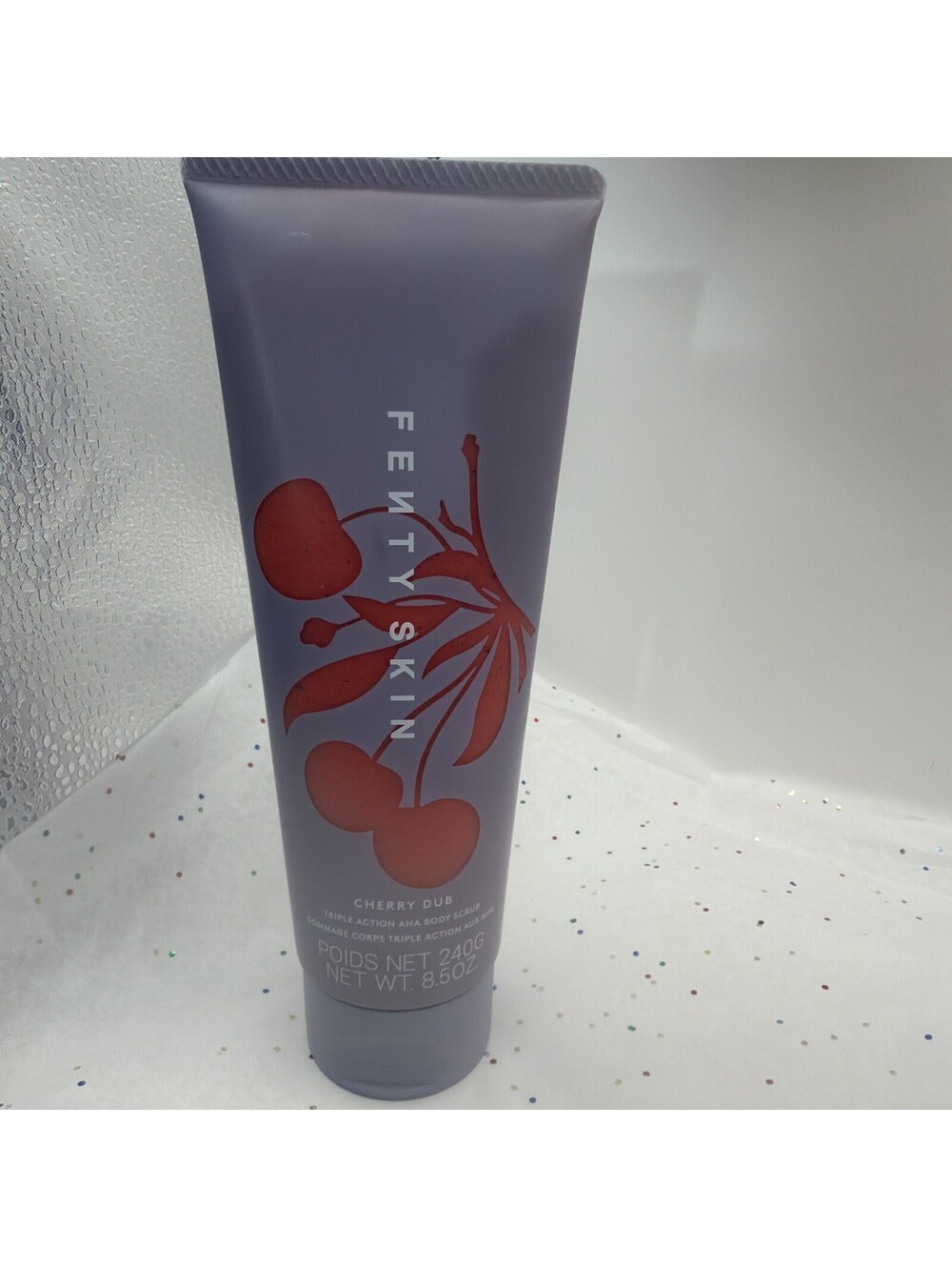 Fenty Skin Cherry Dub Triple Action AHA Body Scrub 8.5oz Exfoliating NEW